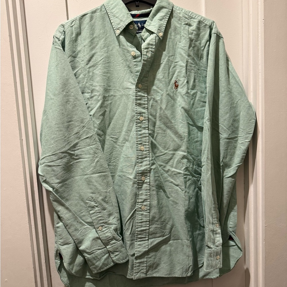 Ralph Lauren Green Casual Button Down Shirt